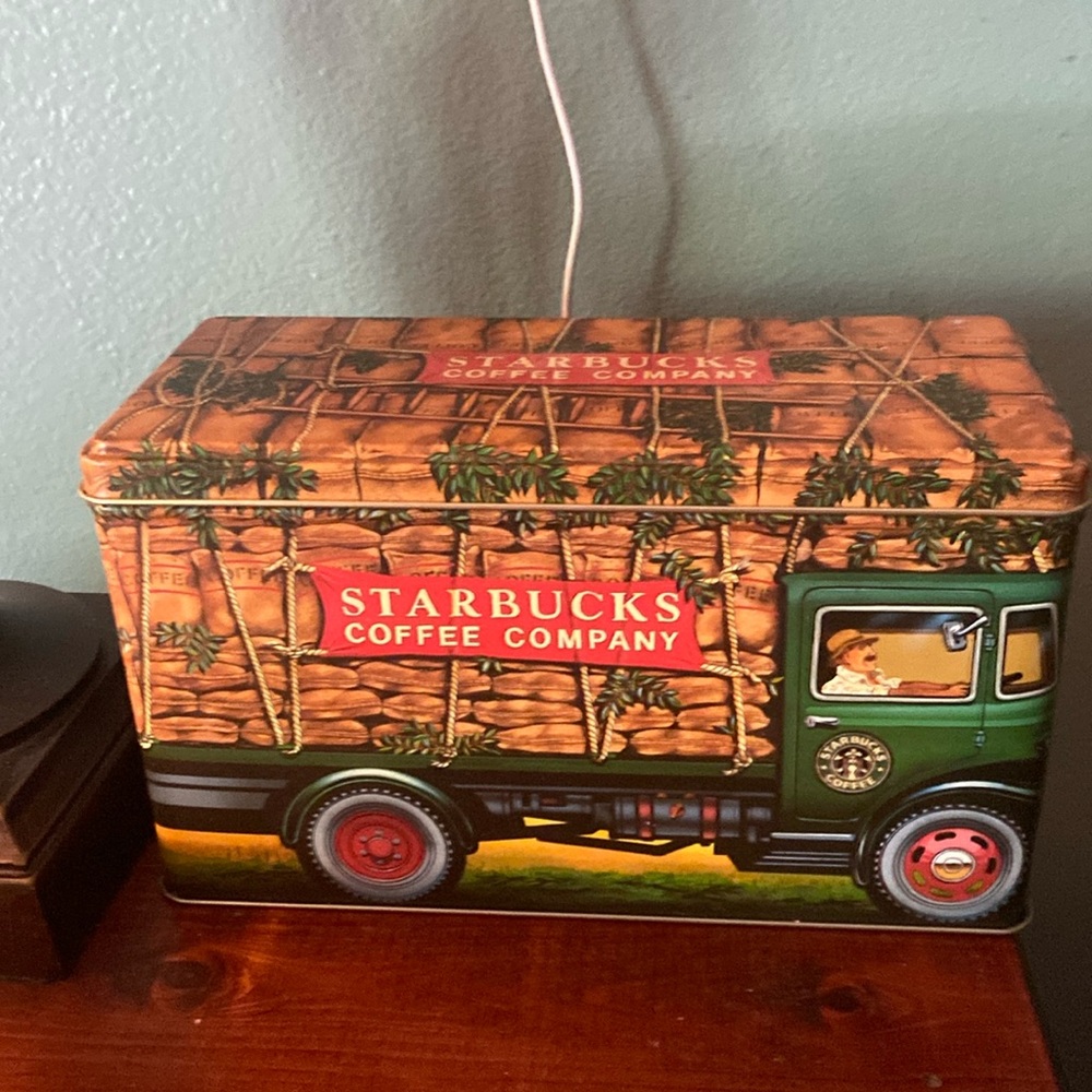 Starbucks Tin by Silver Crane Designs England
